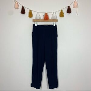 Massimo Dutti High Rise Navy Blue Knit Dress Pants Size 4